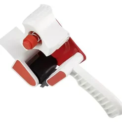 TOOLCRAFT Dévidoir ruban adhésif rouge et blanc pour rouleaux 50 mm et 66 m, 2 rouleaux, garantie 3 ans