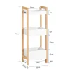 Tour de Rangement Etagère de Stockage, 3 étages FRG226-WN, SoBuy