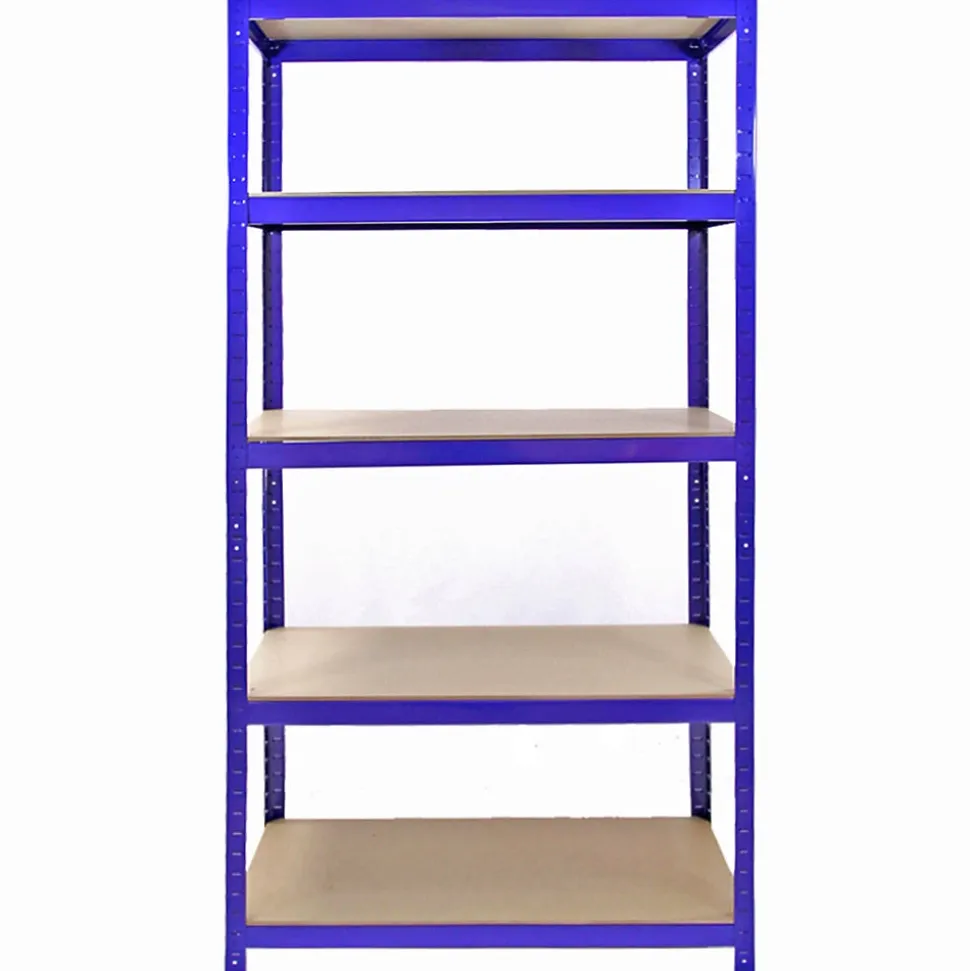 T-RAX Étagère Bleu 90cm avec 12 x Poubelles à Choix Rapide