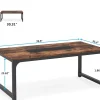 Tribesigns Bureau Informatique Marron Rustique