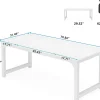 Tribesigns Bureau rectangle Modern Blanc