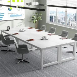 Tribesigns Bureau rectangle Modern Blanc