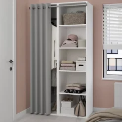 Tringle à rideaux + 2 supports en