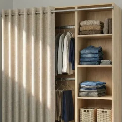 Tringle à rideaux + 2 supports en