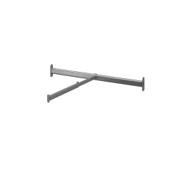 Tringle coulissante de face en acier gris GoodHome Atomia L. 71,3 x P. 58 cm