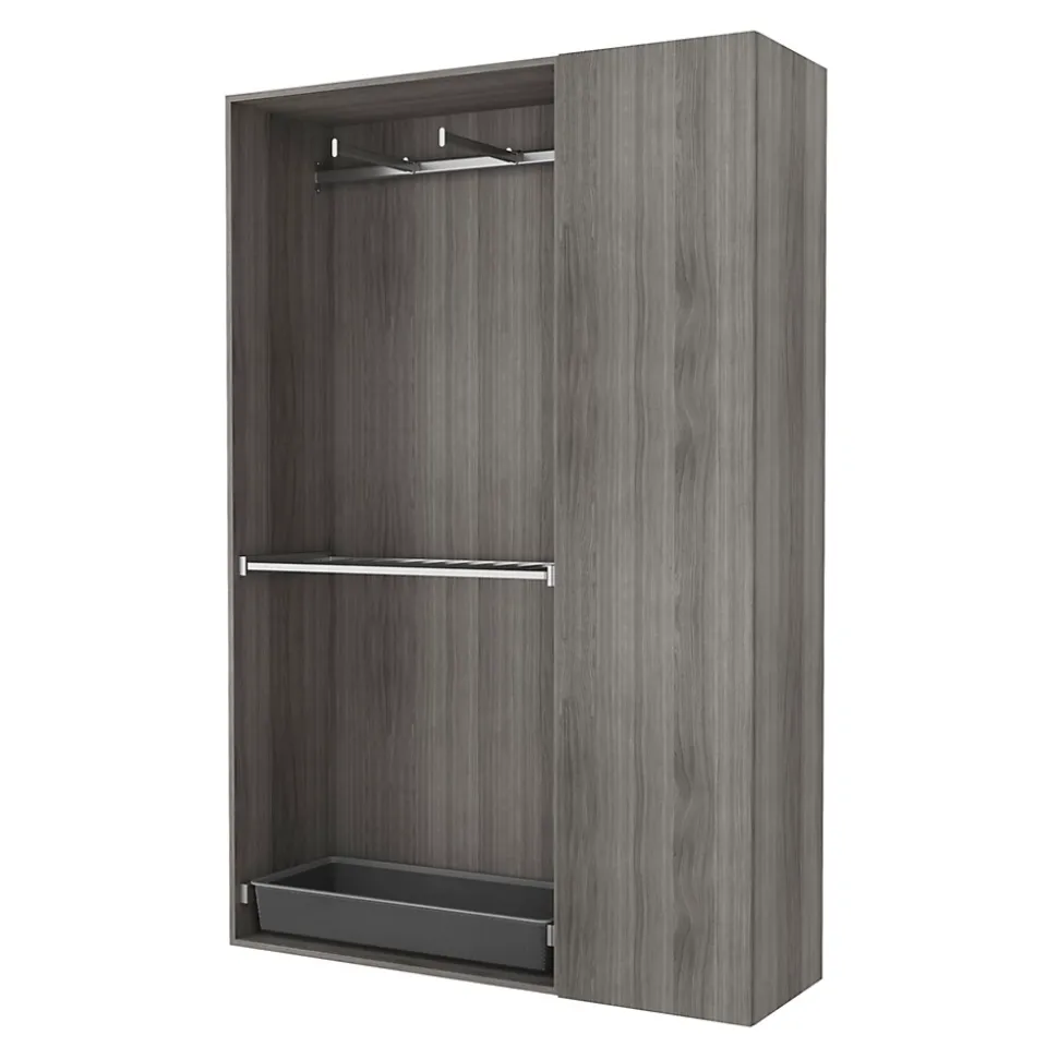 Tringle de face duo en acier gris GoodHome Atomia L. 100cm x P. 40 cm