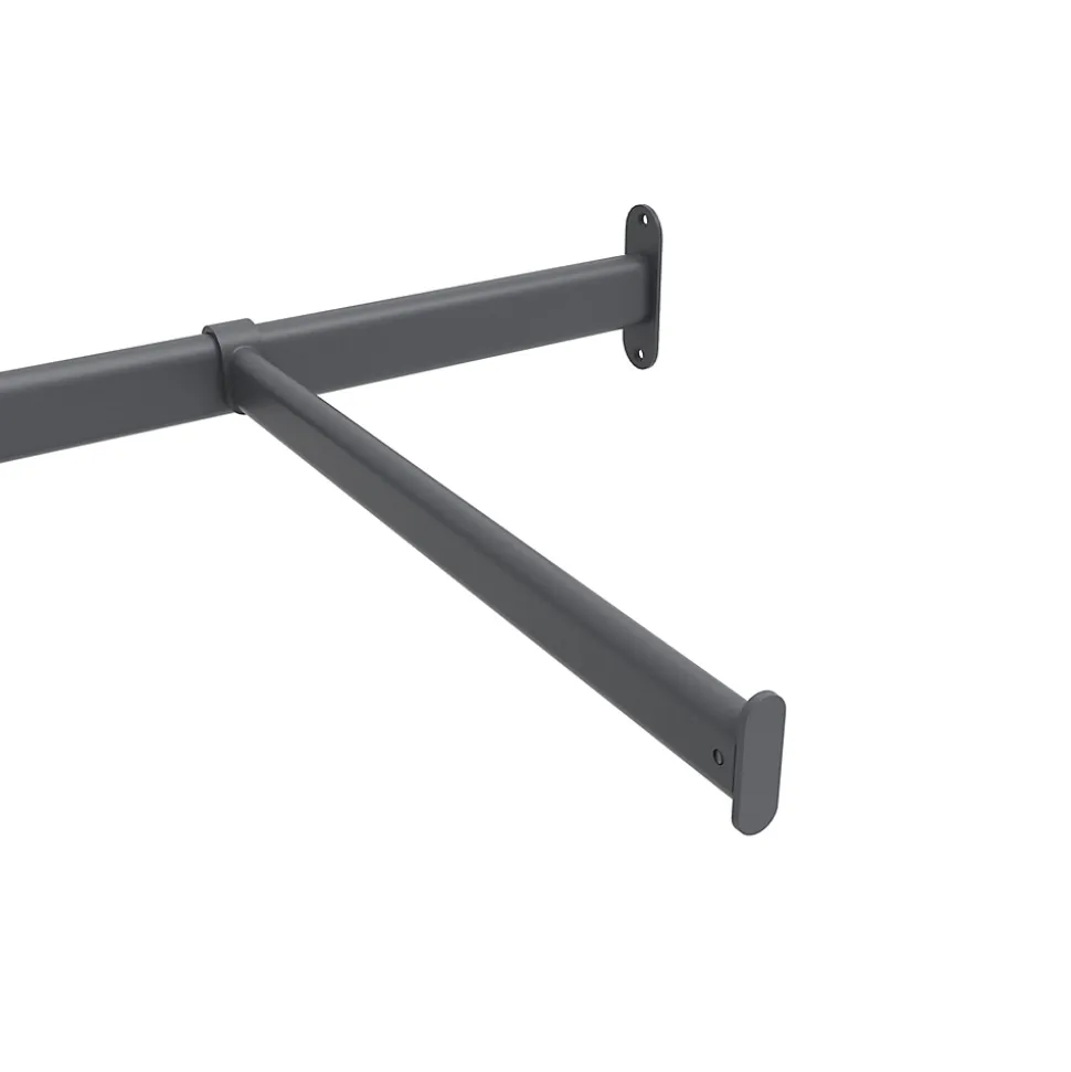 Tringle de face duo en acier gris GoodHome Atomia L. 100cm x P. 40 cm