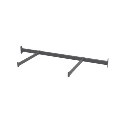 Tringle de face duo en acier gris GoodHome Atomia L. 100cm x P. 40 cm