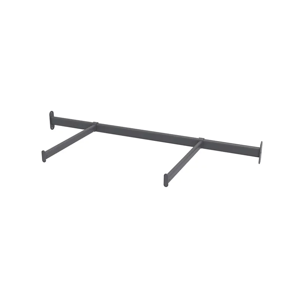Tringle de face duo en acier gris GoodHome Atomia L. 100cm x P. 40 cm