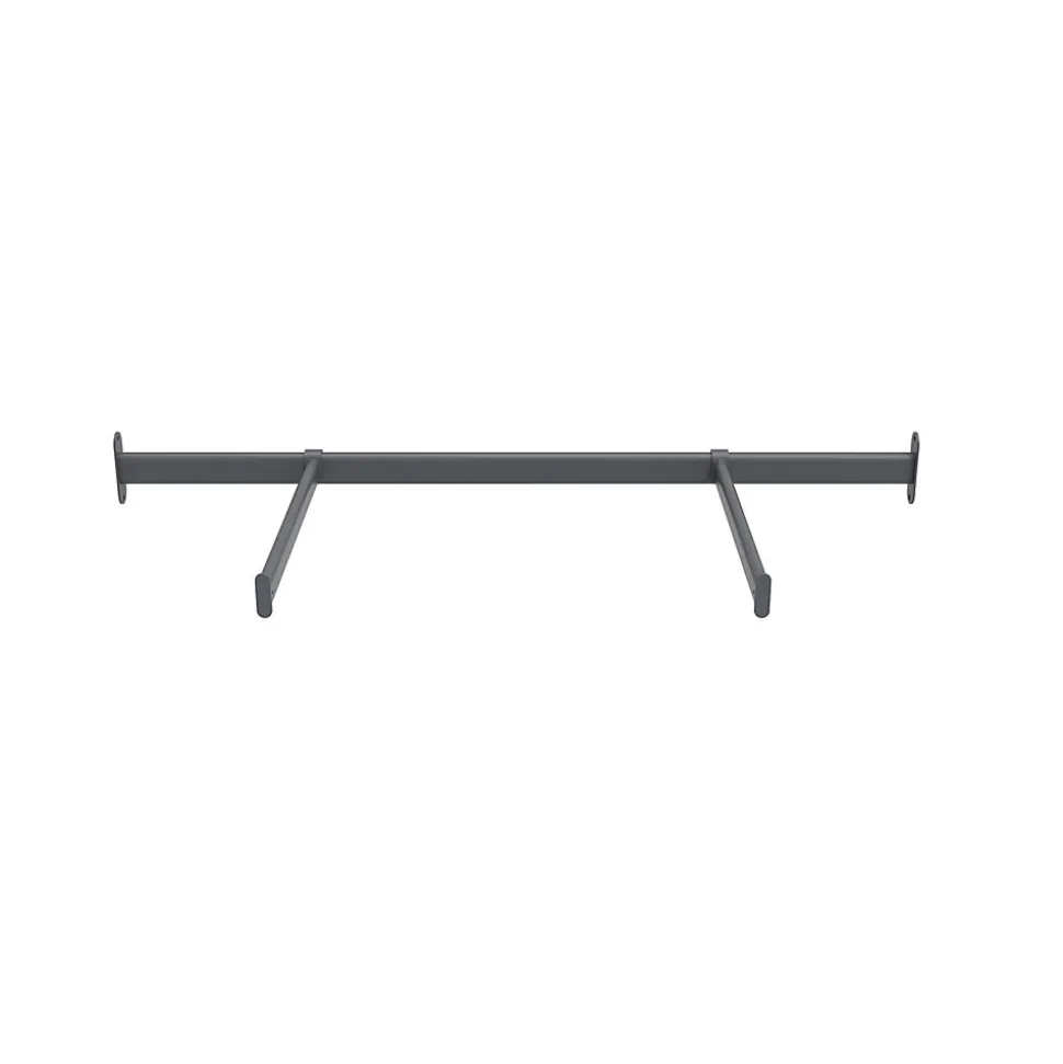 Tringle de face duo en acier gris GoodHome Atomia L. 100cm x P. 40 cm