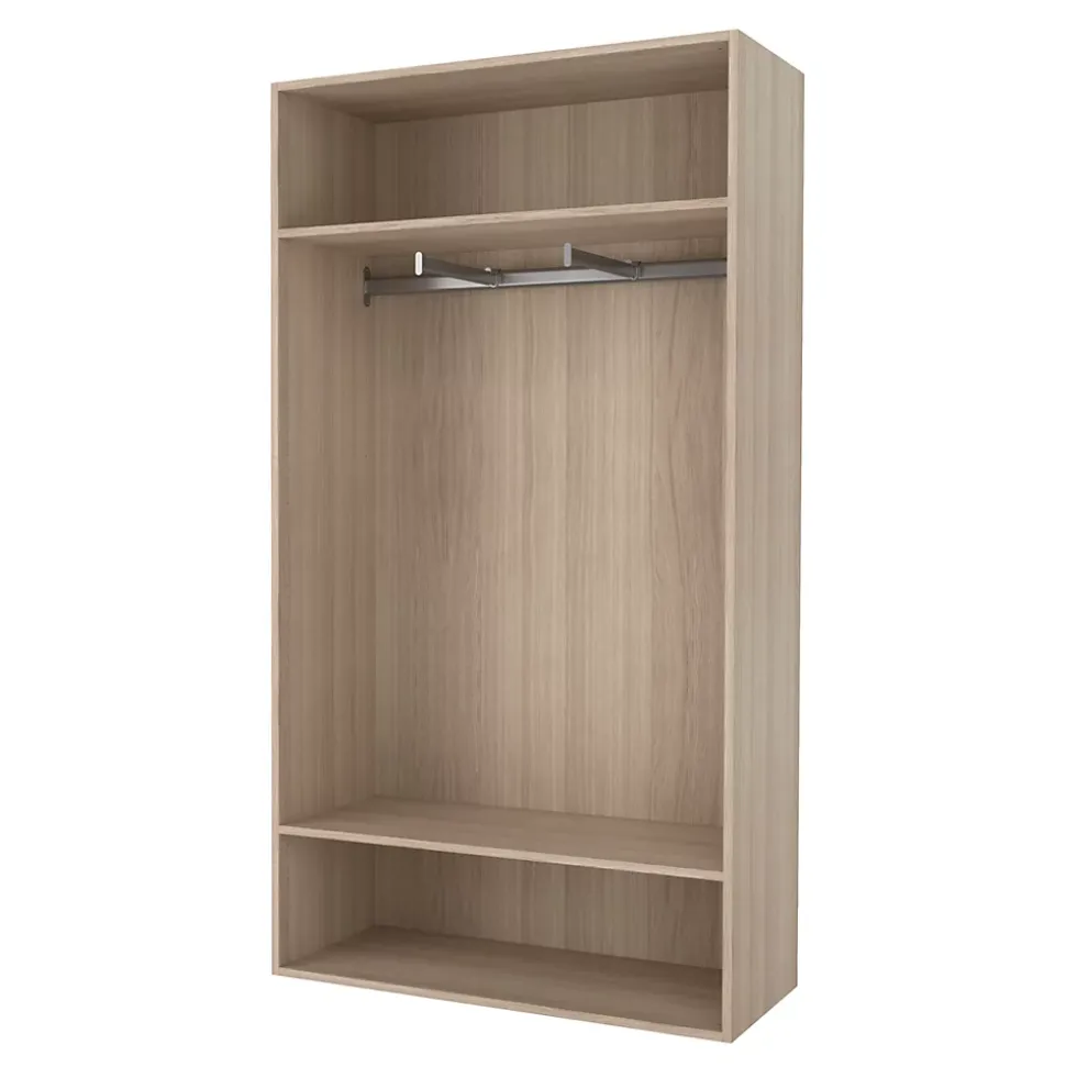 Tringle de face duo en acier gris GoodHome Atomia L. 100cm x P. 40 cm