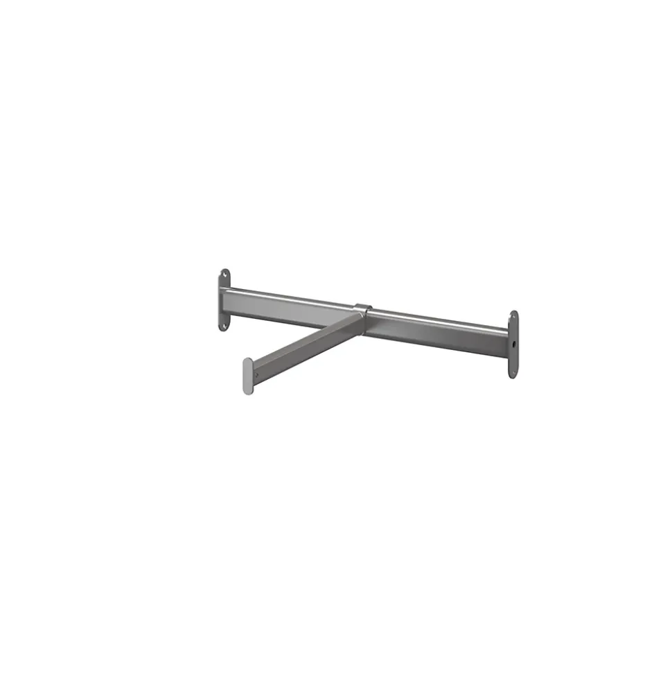 Tringle de face en acier gris GoodHome Atomia L. 46,3 x P. 30,5 cm