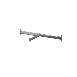 Tringle de face en acier gris GoodHome Atomia L. 71,3 x P. 30,5 cm