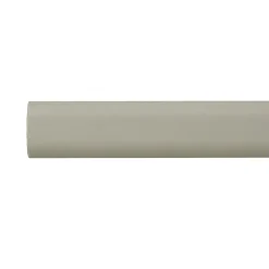 Tringle de penderie ovale acier blanc 1,5 m de 2 x 1,7 cm