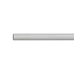 Tringle de penderie ronde acier blanc Ø1,8 x 200 cm