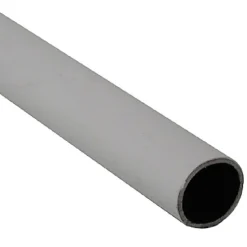Tringle de penderie ronde acier blanc Ø1,8 x 150 cm