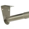 Tringle de penderie télescopique aluminium chromé Ø2,5 cm de 40 à 70 cm avec support
