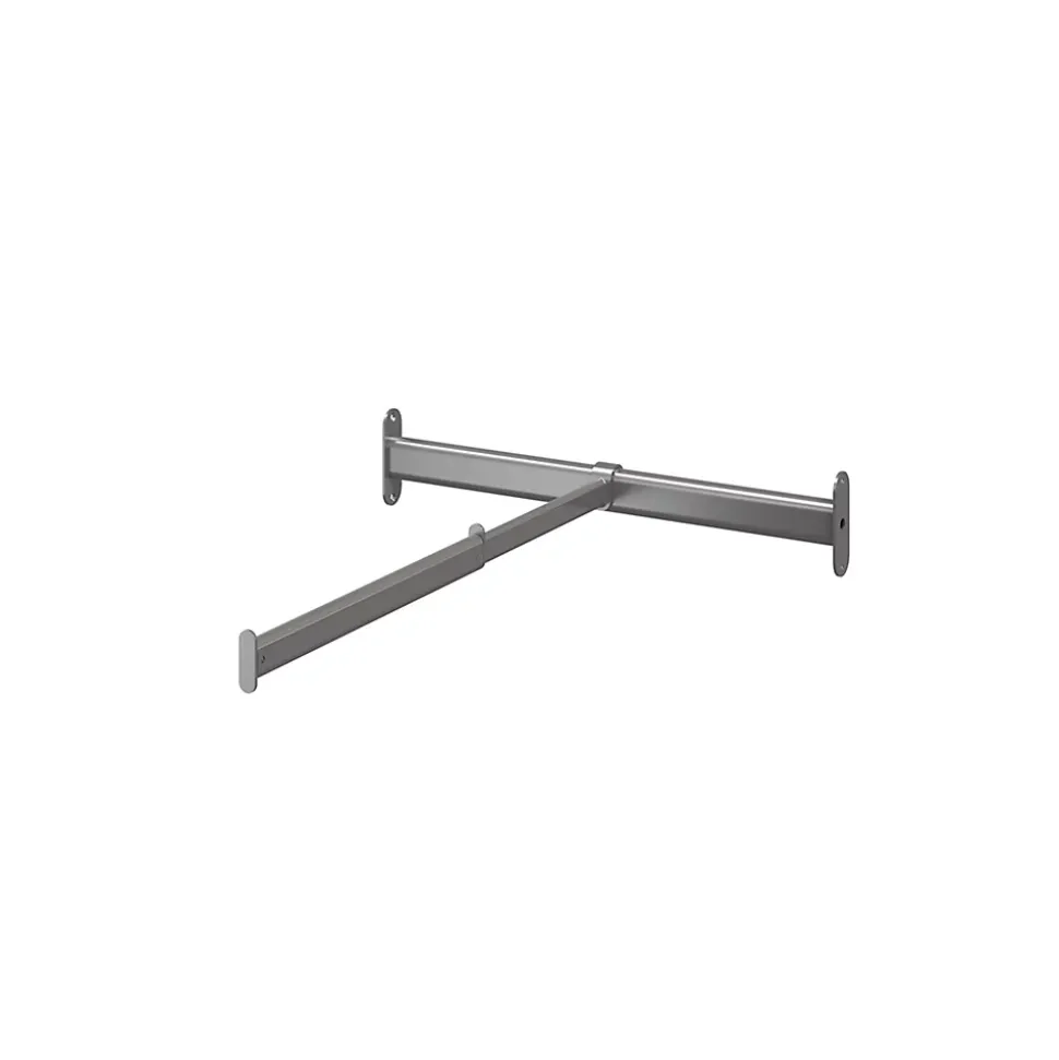 Tringle coulissante de face en acier gris GoodHome Atomia L. 46,3 x P. 58 cm