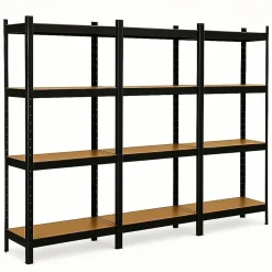 Triple étagère établi charges lourdes 150 x 40 x 210 avec 12 plateaux - 960 kg max