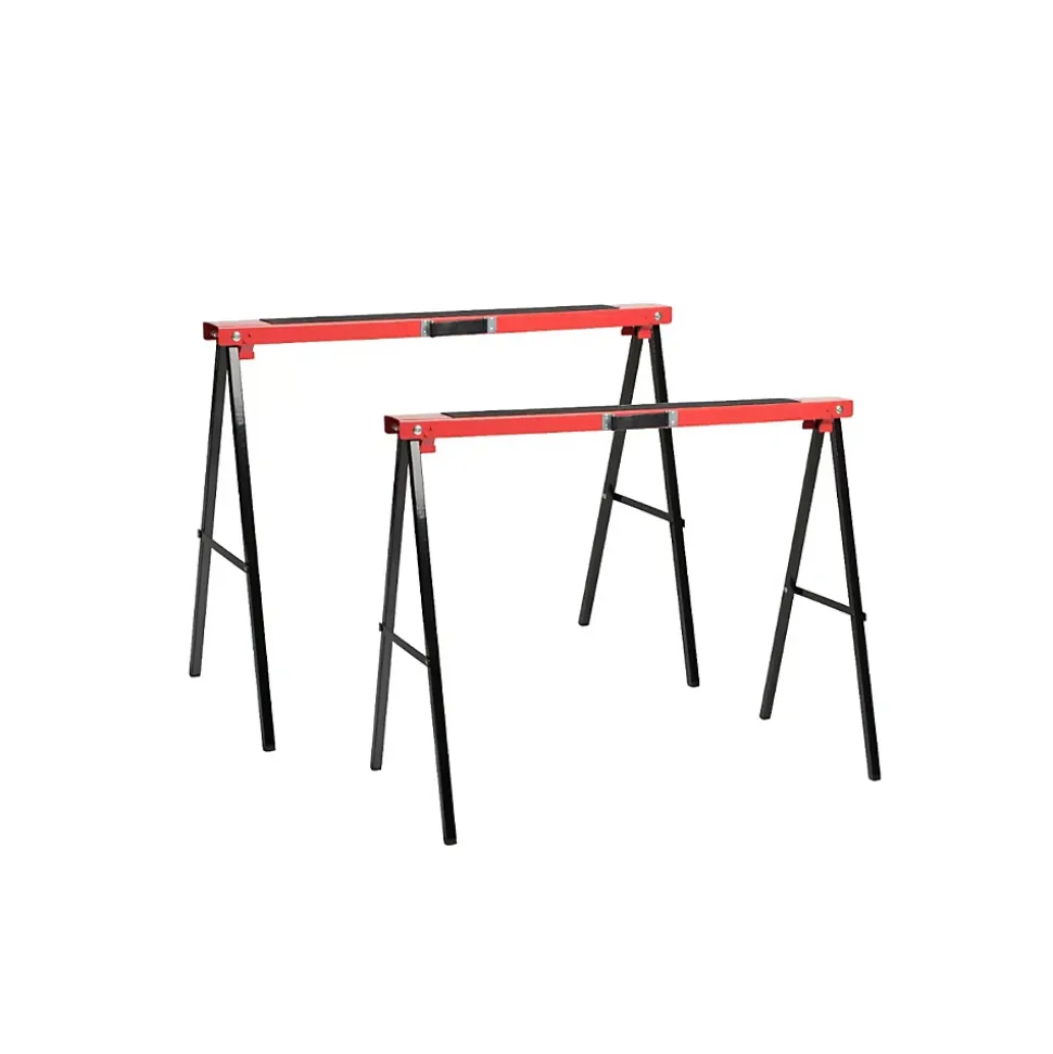 Tréteau - NORDLINGER PRO - Promalin Métal - Lot de 2 - Rouge