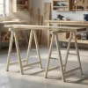 Tréteau en bois pin L. 75 cm x H. 75 cm