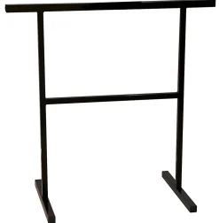 Tréteau fixe en métal époxy CQFD Solid noir H. 74 cm