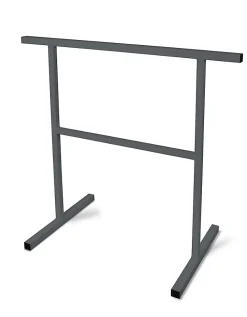 Tréteau fixe en métal époxy CQFD Solid anthracite H. 74 cm