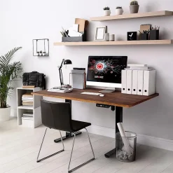 TT120 WT Plateau pour Bureau Assis Debout de 120 x 60 x 2 cm Compatible avec la plupart des Structures assis debout Duronic