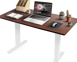 TT120 WT Plateau pour Bureau Assis Debout de 120 x 60 x 2 cm Compatible avec la plupart des Structures assis debout Duronic