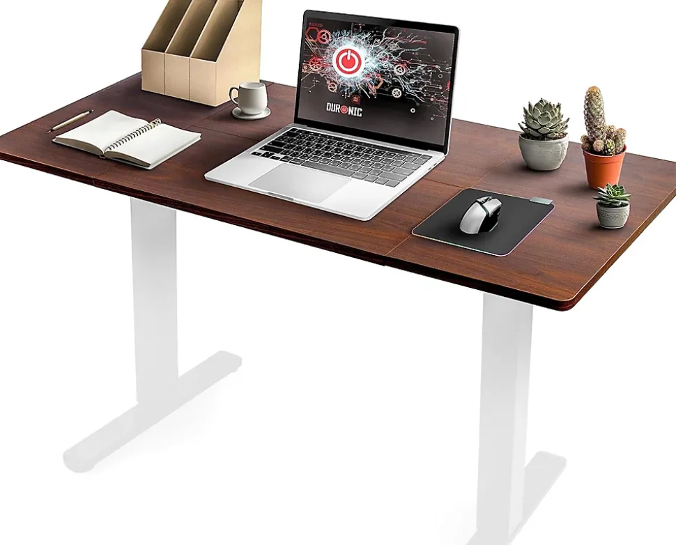TT120 WT Plateau pour Bureau Assis Debout de 120 x 60 x 2 cm Compatible avec la plupart des Structures assis debout Duronic