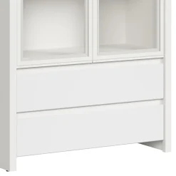 Vaisselier 2 portes 2 tiroirs Soren Blanc