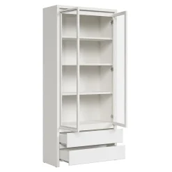 Vaisselier 2 portes 2 tiroirs Soren Blanc