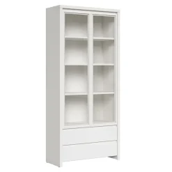 Vaisselier 2 portes 2 tiroirs Soren Blanc