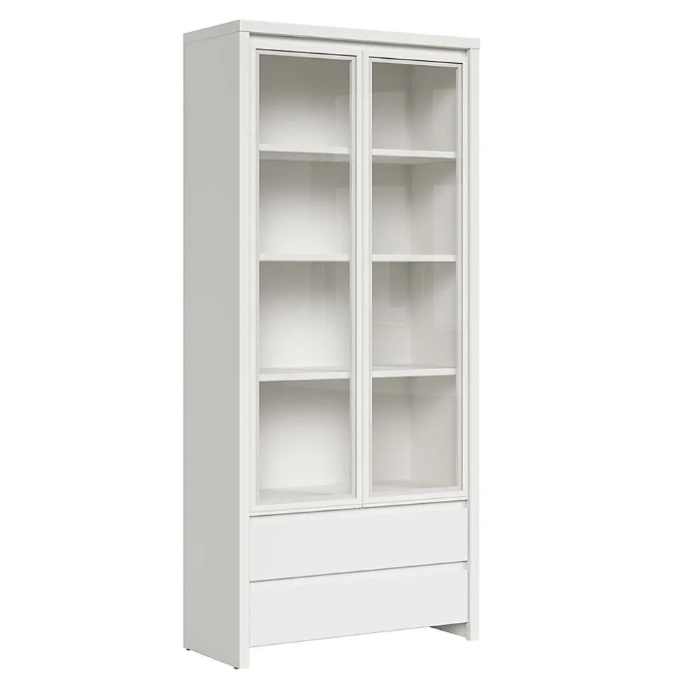 Vaisselier 2 portes 2 tiroirs Soren Blanc