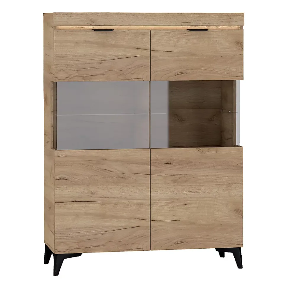 Vaisselier 2 portes LED inclus Ruben Bois