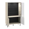 Vaisselier 4 portes LED Nova Cachemire