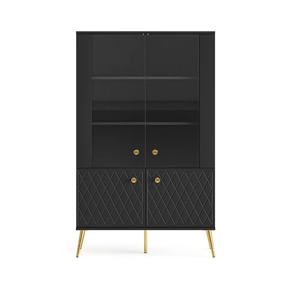 Vaisselier 4 portes Manoe Noir