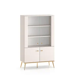 Vaisselier 4 portes Olivia Cachemire et Dore