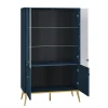 Vaisselier 4 portes Thalia Bleu