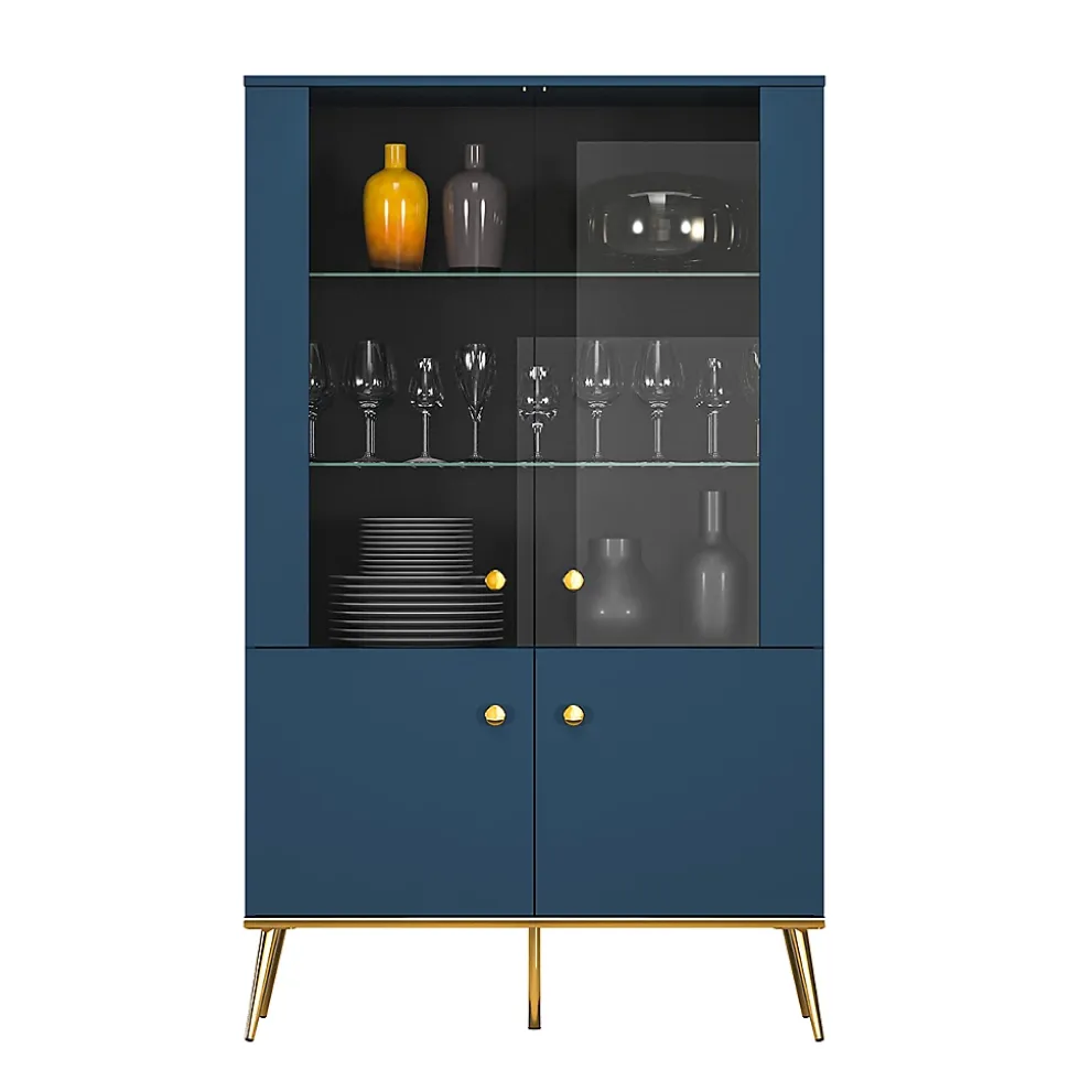 Vaisselier 4 portes Thalia Bleu