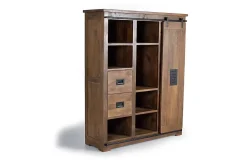 Vaisselier en bois manguier et métal