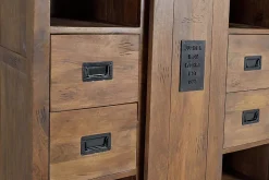 Vaisselier en bois manguier et métal