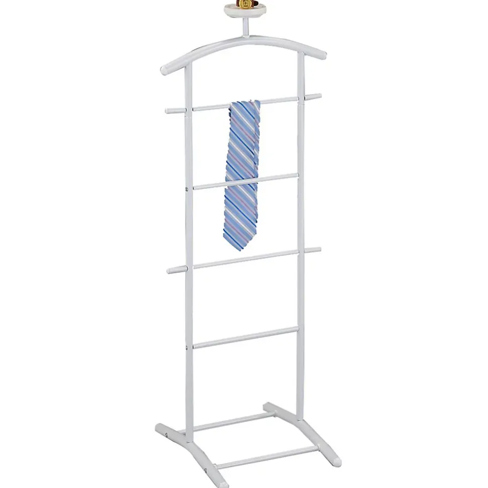 Valet ATRIX, en métal laqué blanc