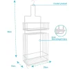 Valet Blanc suspendu 50x20x10 - LOU