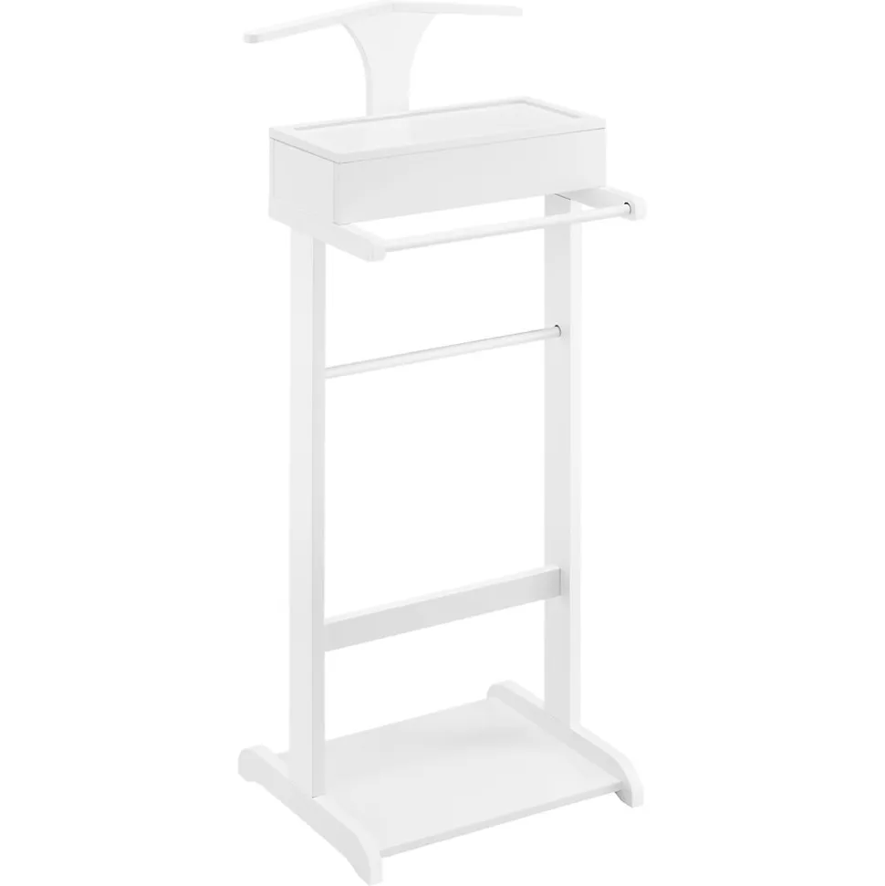 Valet de chambre Lulboll avec boîte ouvrable bois de pin blanc en.casa