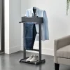 Valet de chambre Lulboll avec boîte ouvrable bois de pin gris en.casa