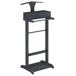 Valet de chambre Lulboll avec boîte ouvrable bois de pin gris en.casa