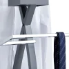 Valet ROBIN, en bois laqué gris