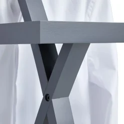 Valet ROBIN, en bois laqué gris