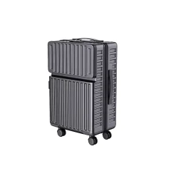 Valise 2 Pièces, Coque Rigide En Abs, Serrure à Combinaison Tsa Et Poignée Télescopique, Noire